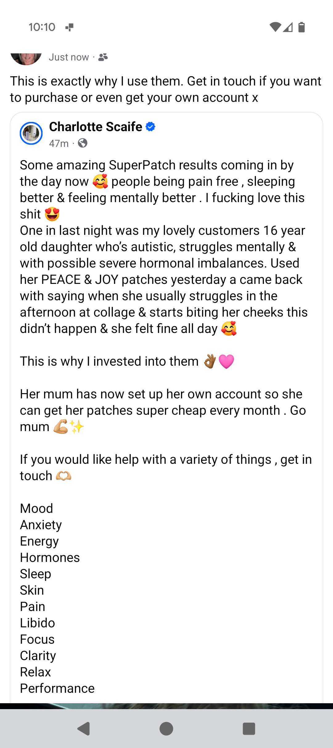 Joy Super Patch
